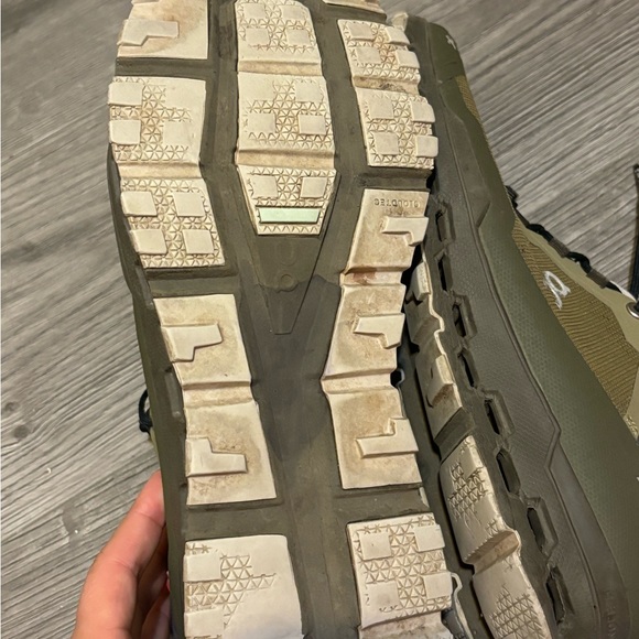 ON CLOUD CLOUDULTRA TRAIL RUNNING SHOES Olive/ Eclipse Men 9.5 - Picture 3 of 3